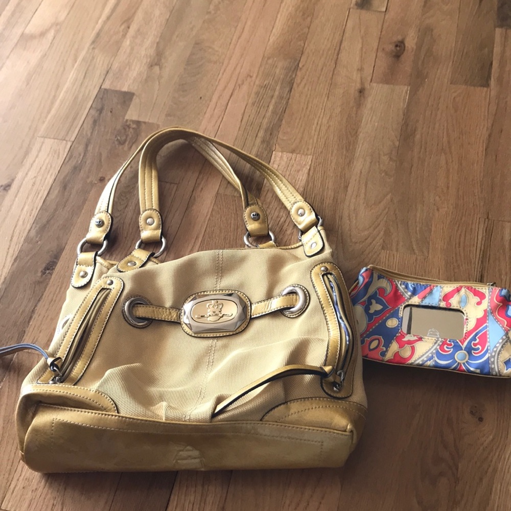 Kathy Van Zeeland yellow purse